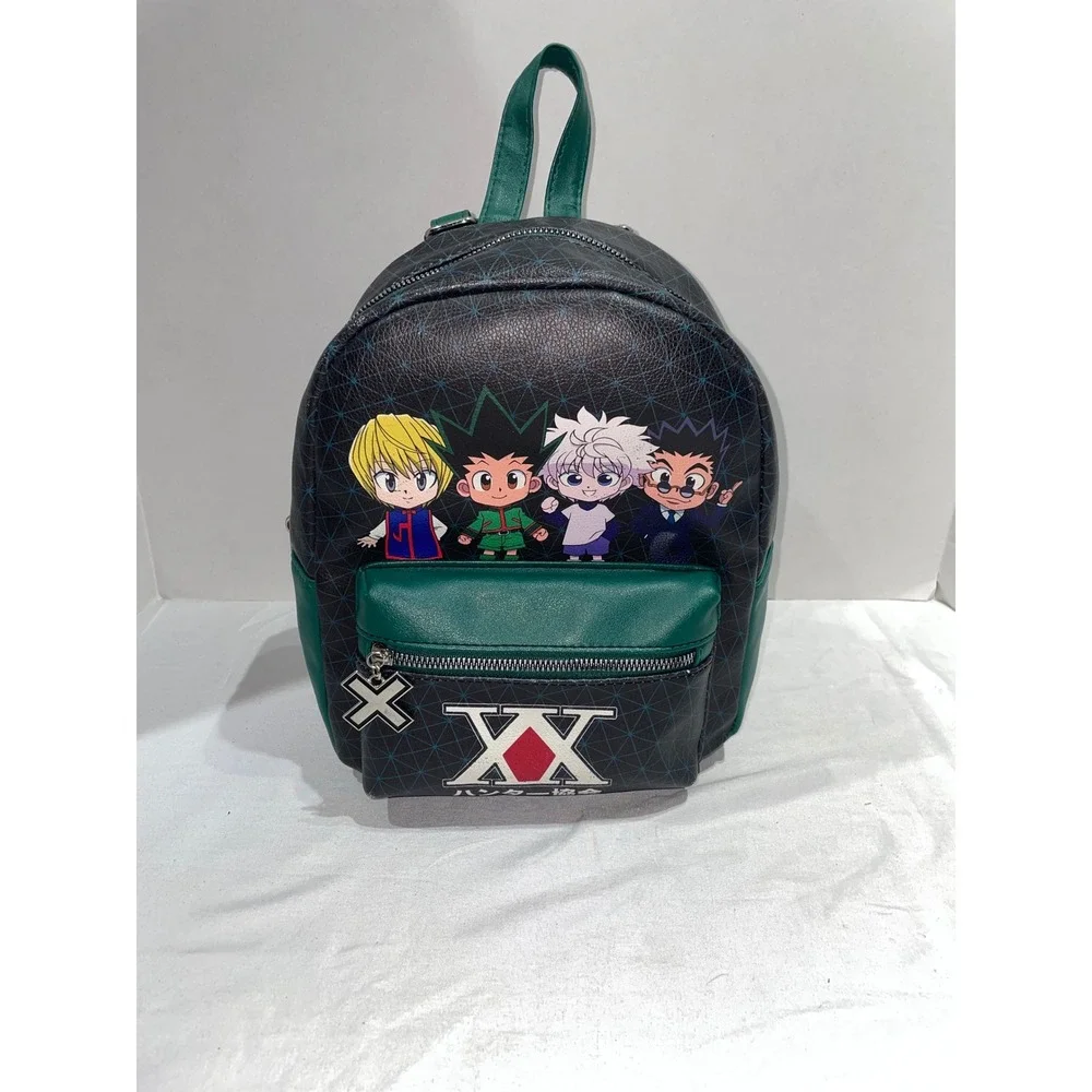 Hunter x‎ Hunter Chibi Characters Mini Backpack Green Black Anime Bag
